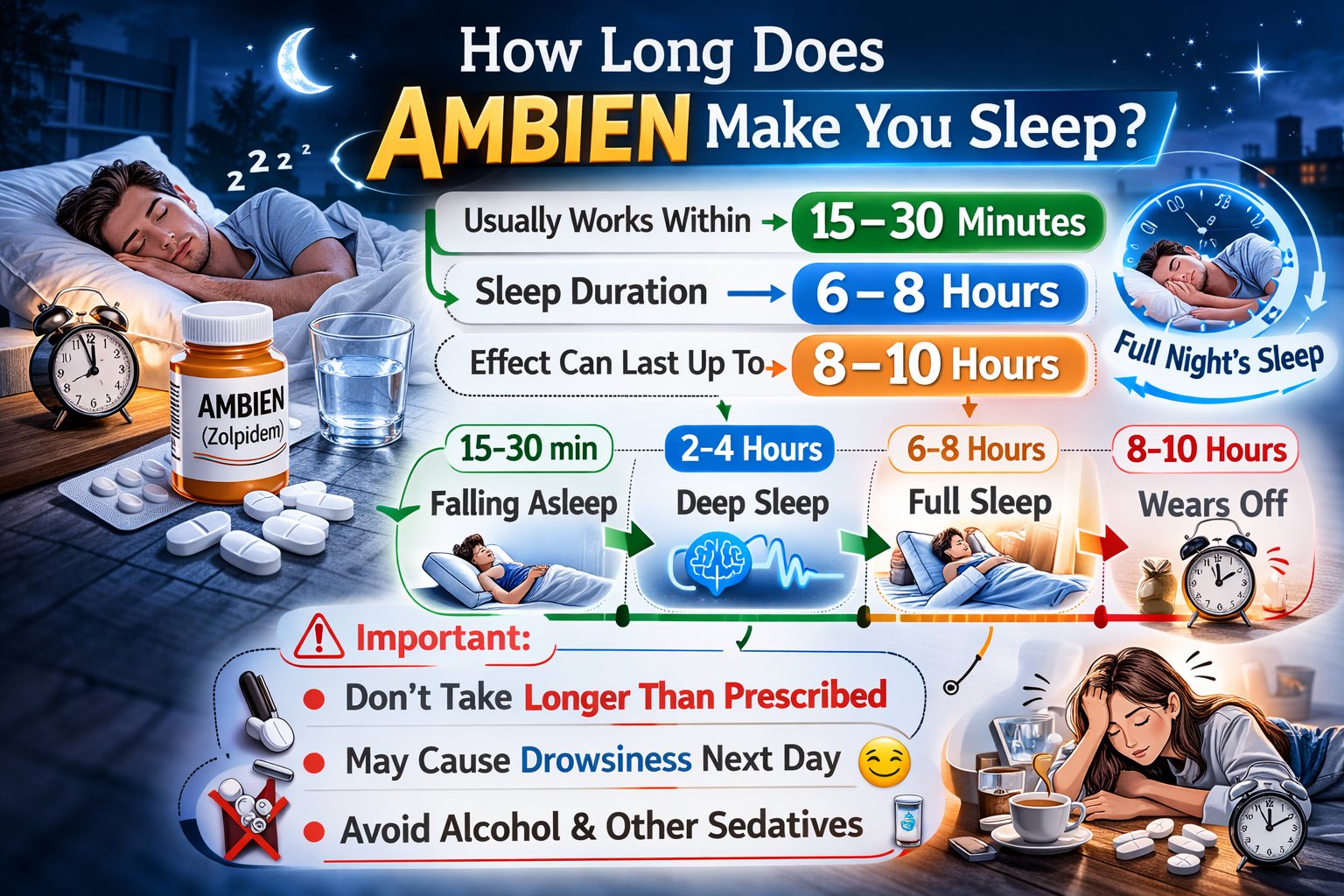 How Long does Ambien make you Sleep